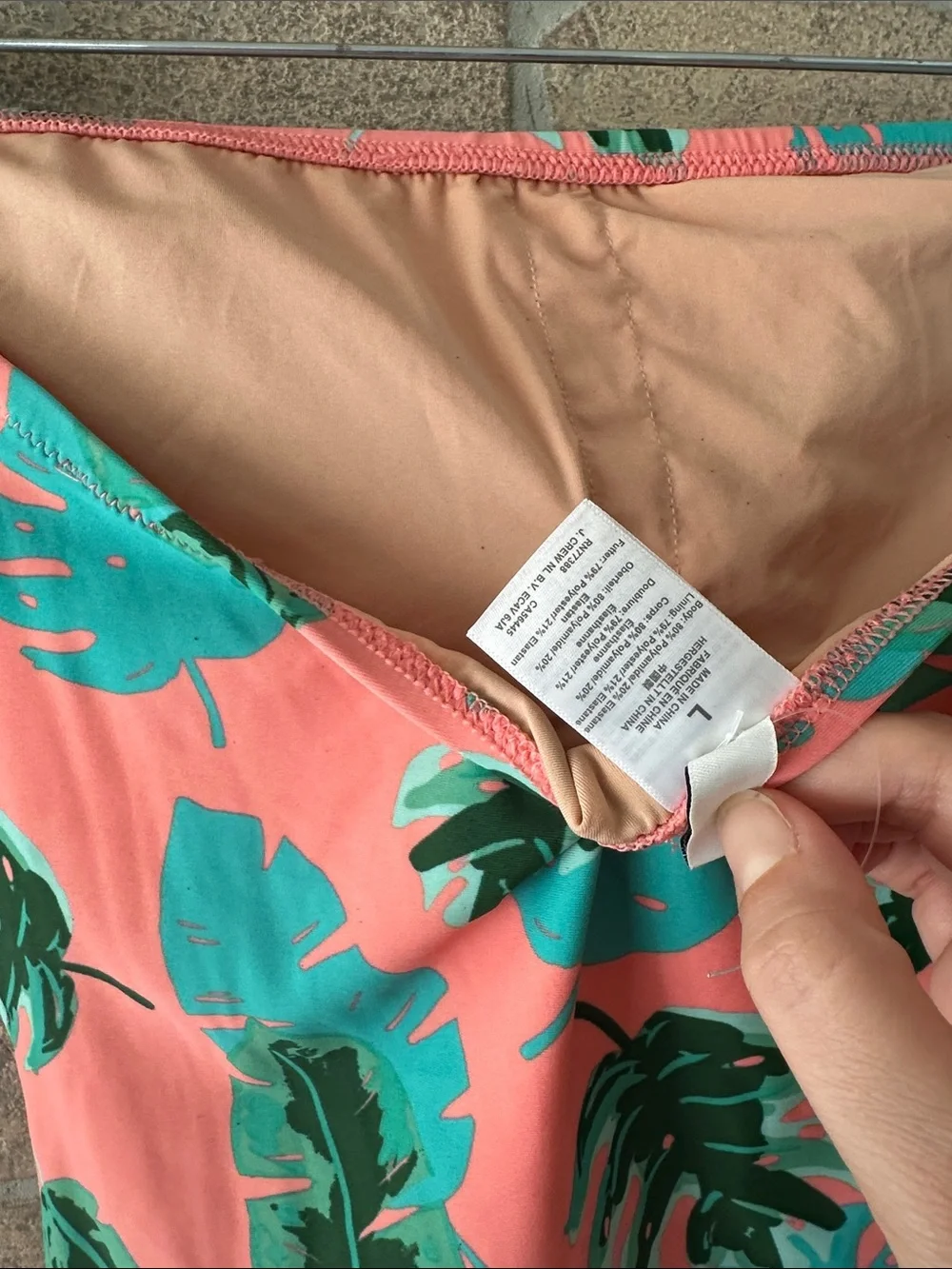 J.CREW FACTORY Printed strapless one-piece swimsuit Like New - Picture 7 of 8